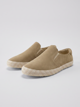 Riviera | Men's Khaki Suede Espadrilles