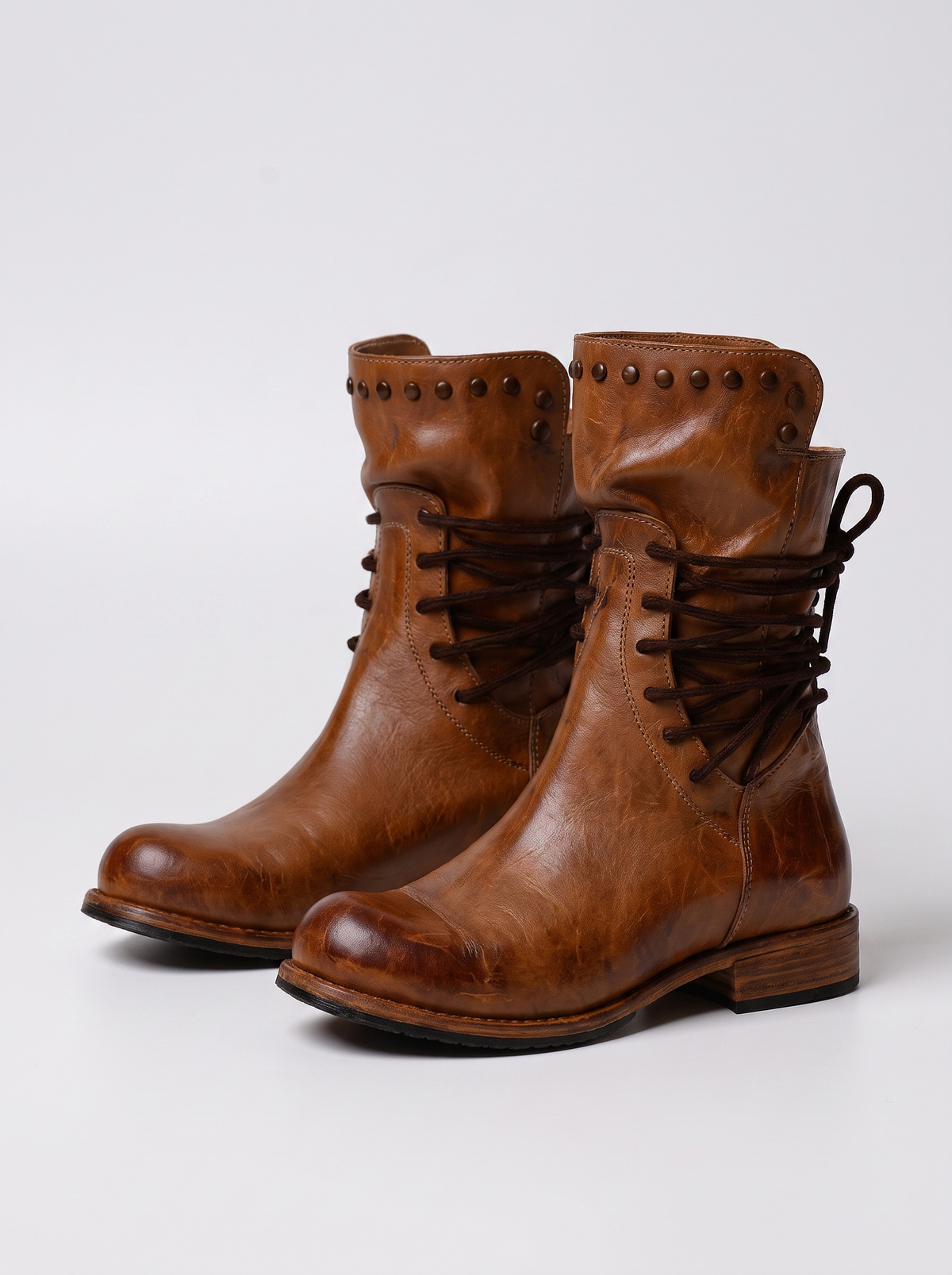 Cassidy women's retro lace-up ankle boots, pair, three-quarter view