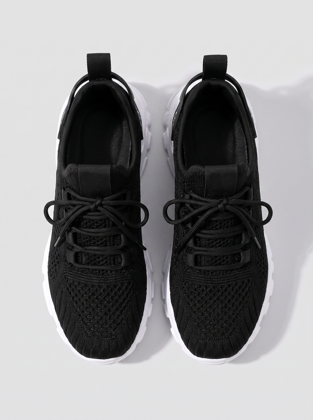 Women's cozy airy sneakers seen from above