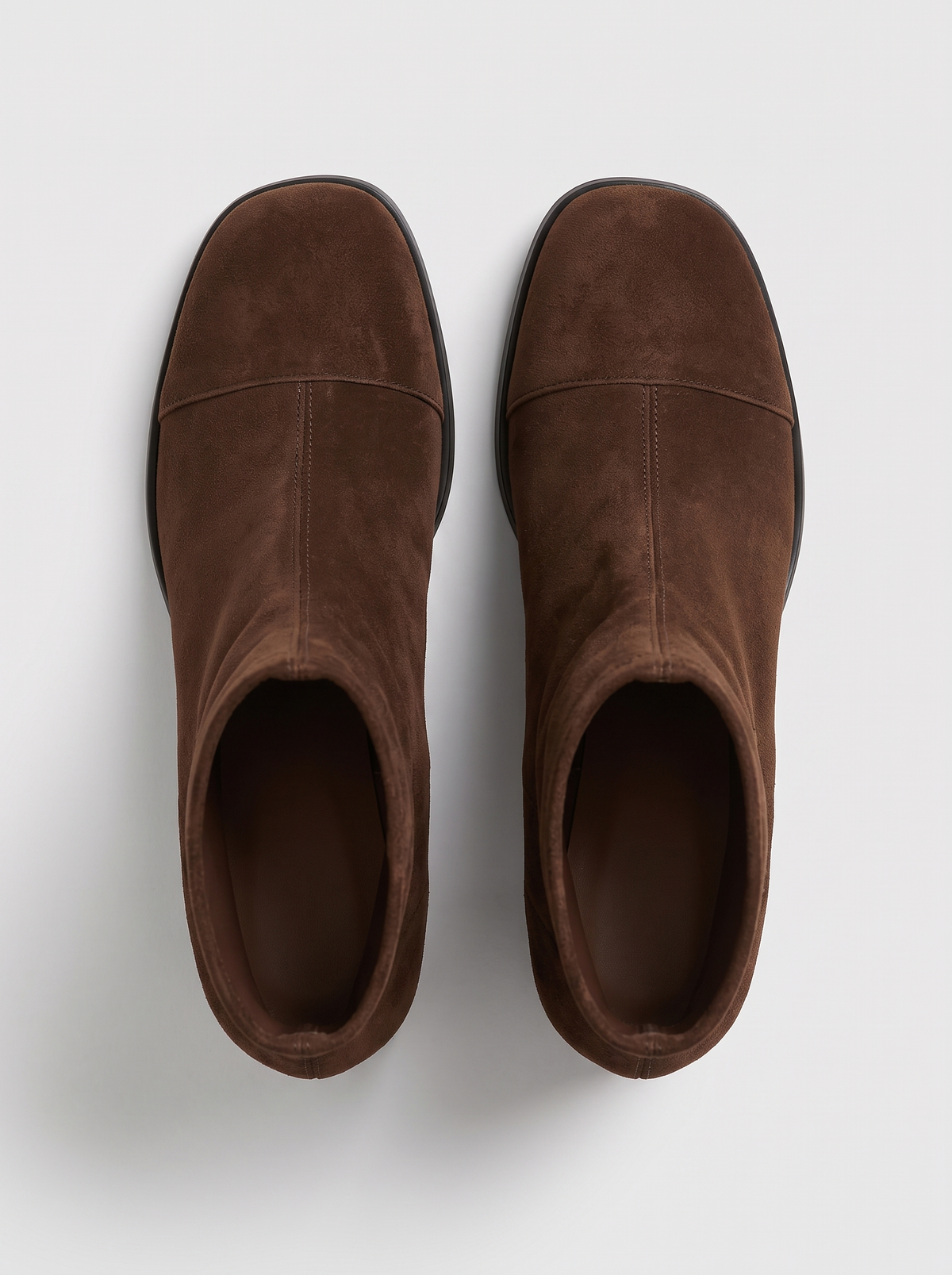 Renee suede ankle boots seen from above