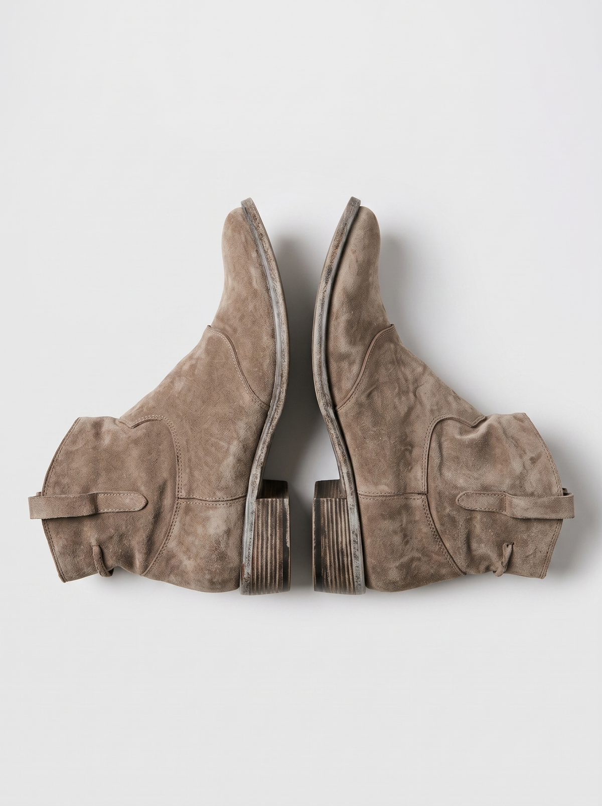 Maren western ankle boots seen from above