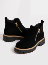 Shelley | Women's Cozy Zip-Up Ankle Boots