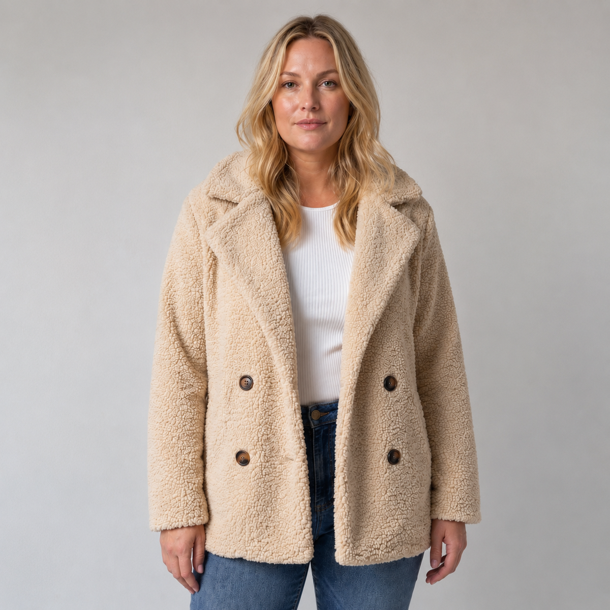 Holly | Women's Plush Teddy Coat