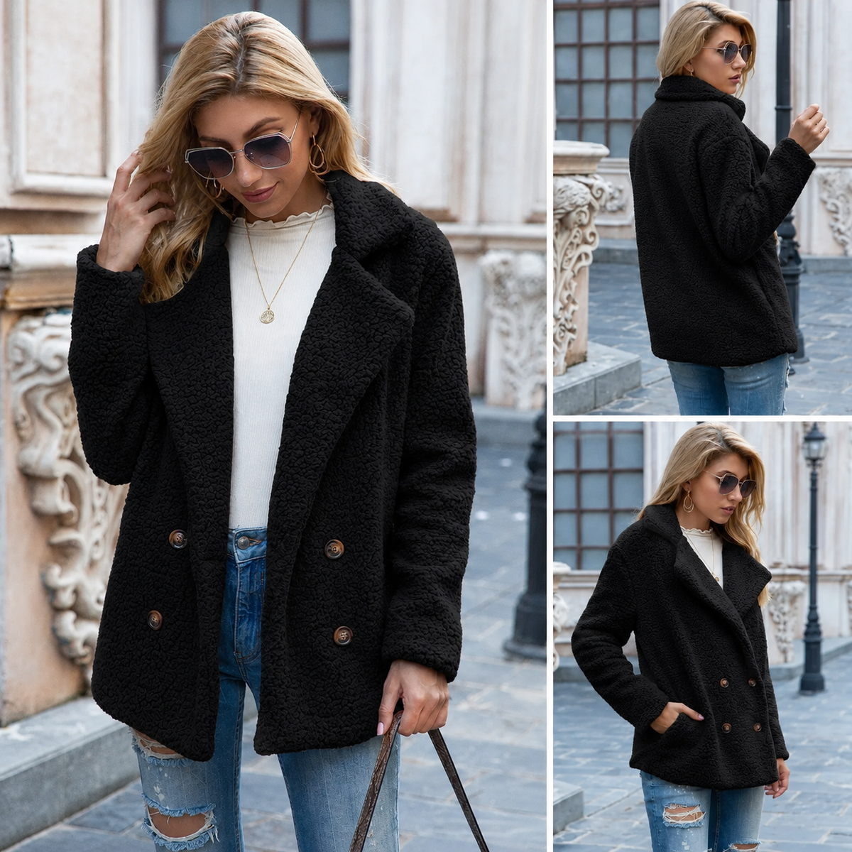 Holly | Women's Plush Teddy Coat