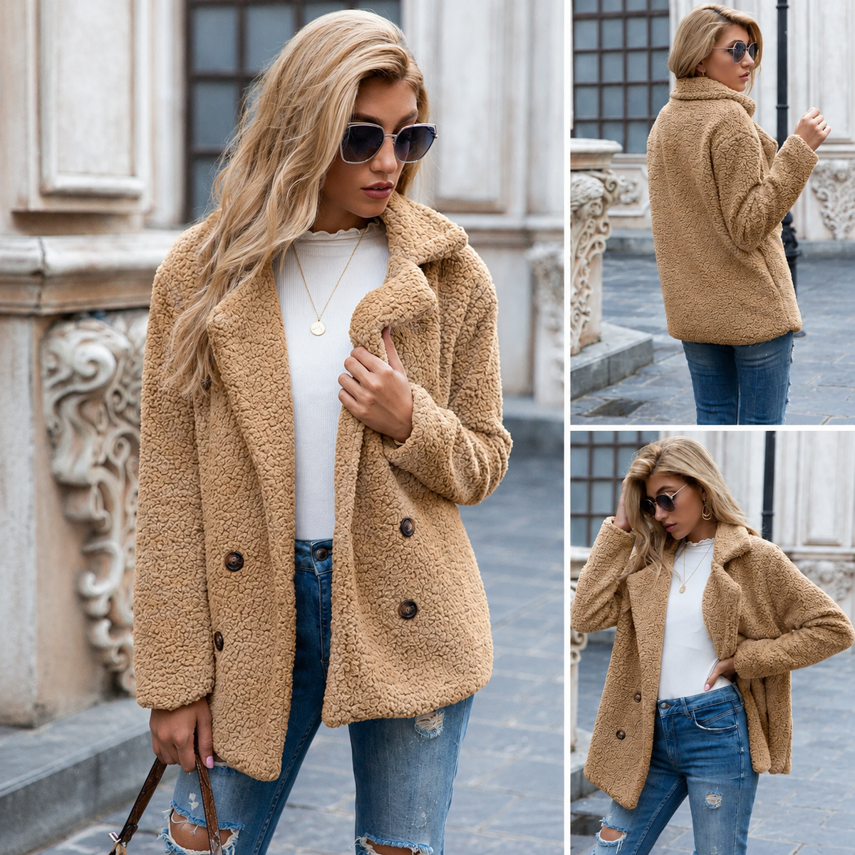 Holly | Women's Plush Teddy Coat