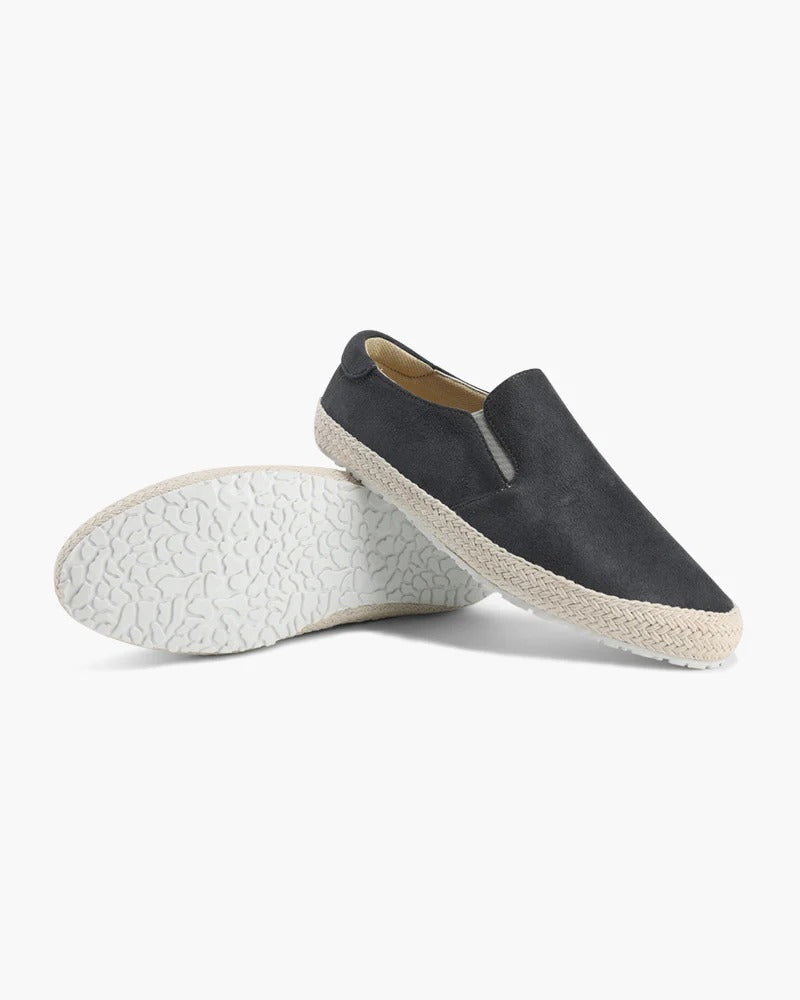 Riviera | Men's Gray Suede Espadrilles