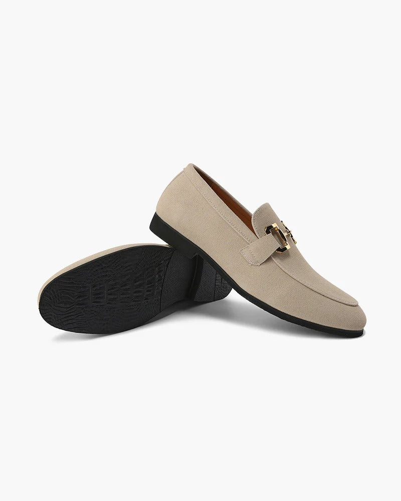 Bit | Men's Nude Suede Loafers