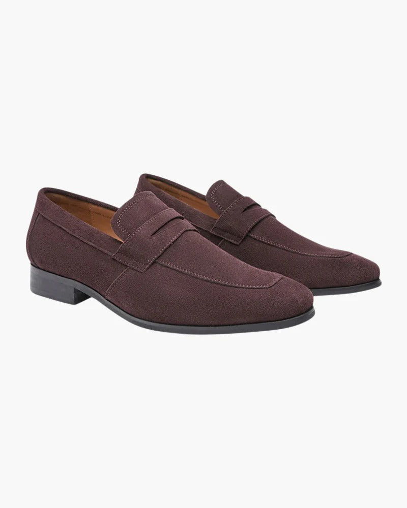 Classic | Men's Burgundy Suede Loafers