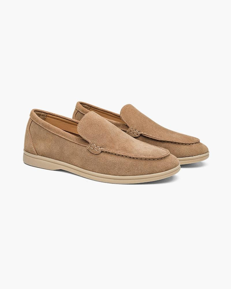 Luxe | Men's Caramel Suede Slip-On Shoes