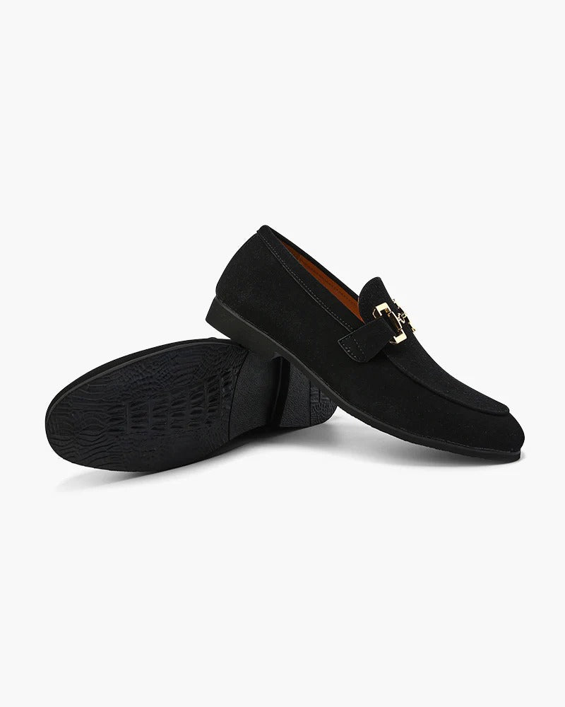 Bit | Men's Black Suede Loafers