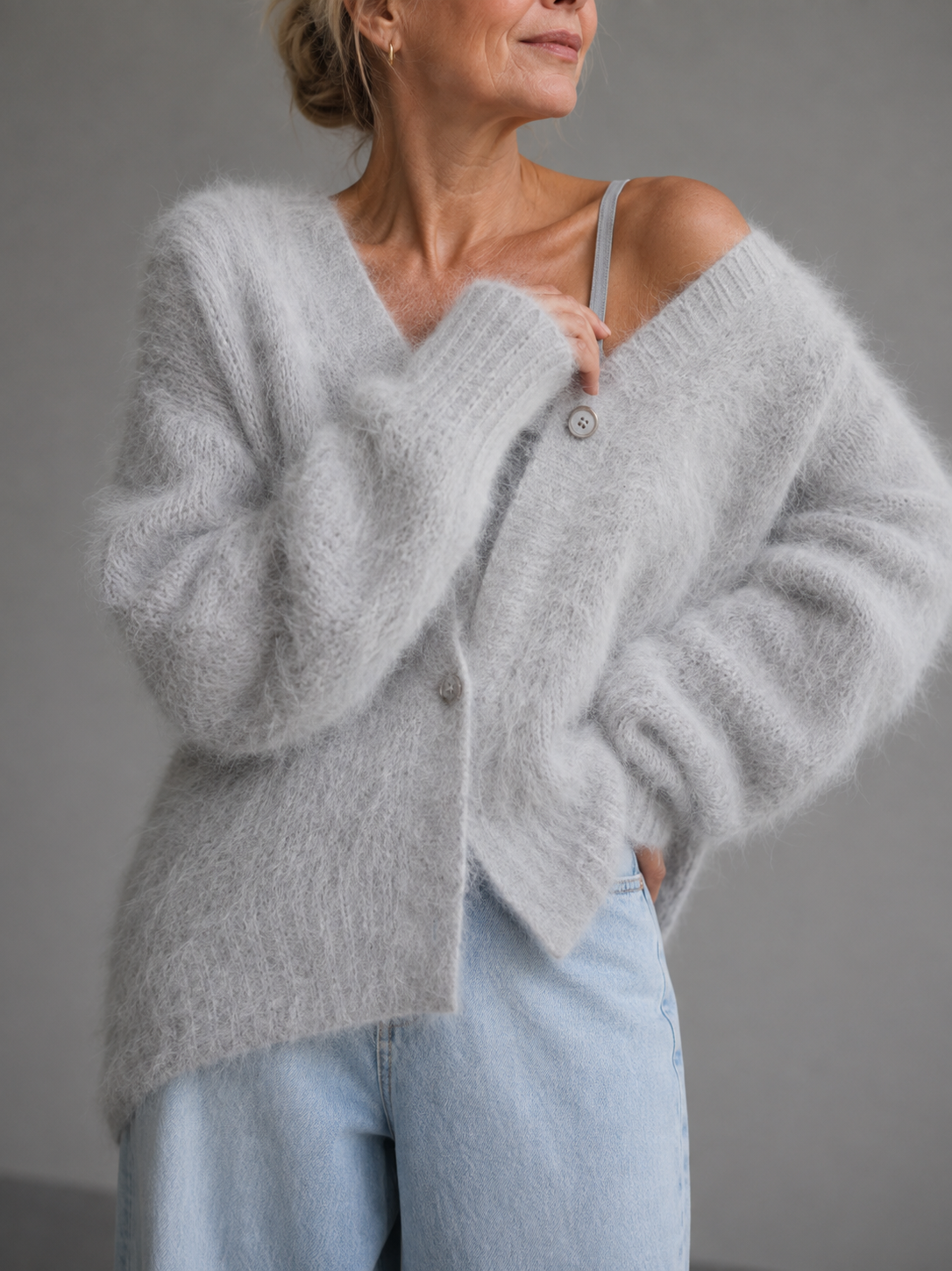 Janice | Women's Relaxed Button Cardigan