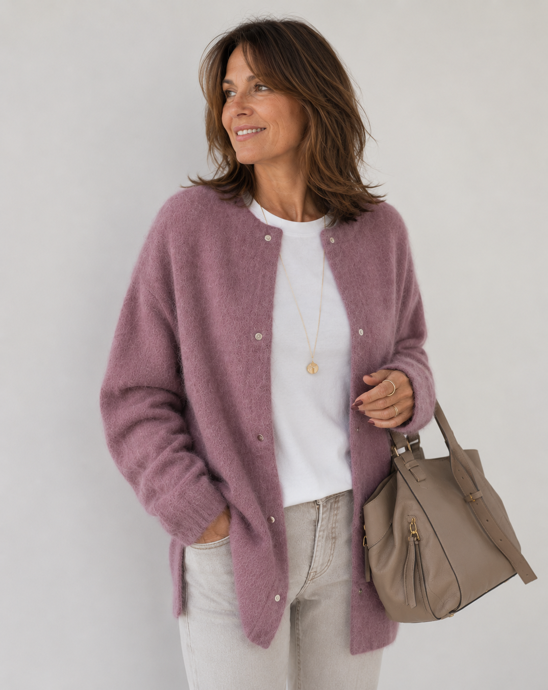 Lorraine | Women's Relaxed Button Cardigan