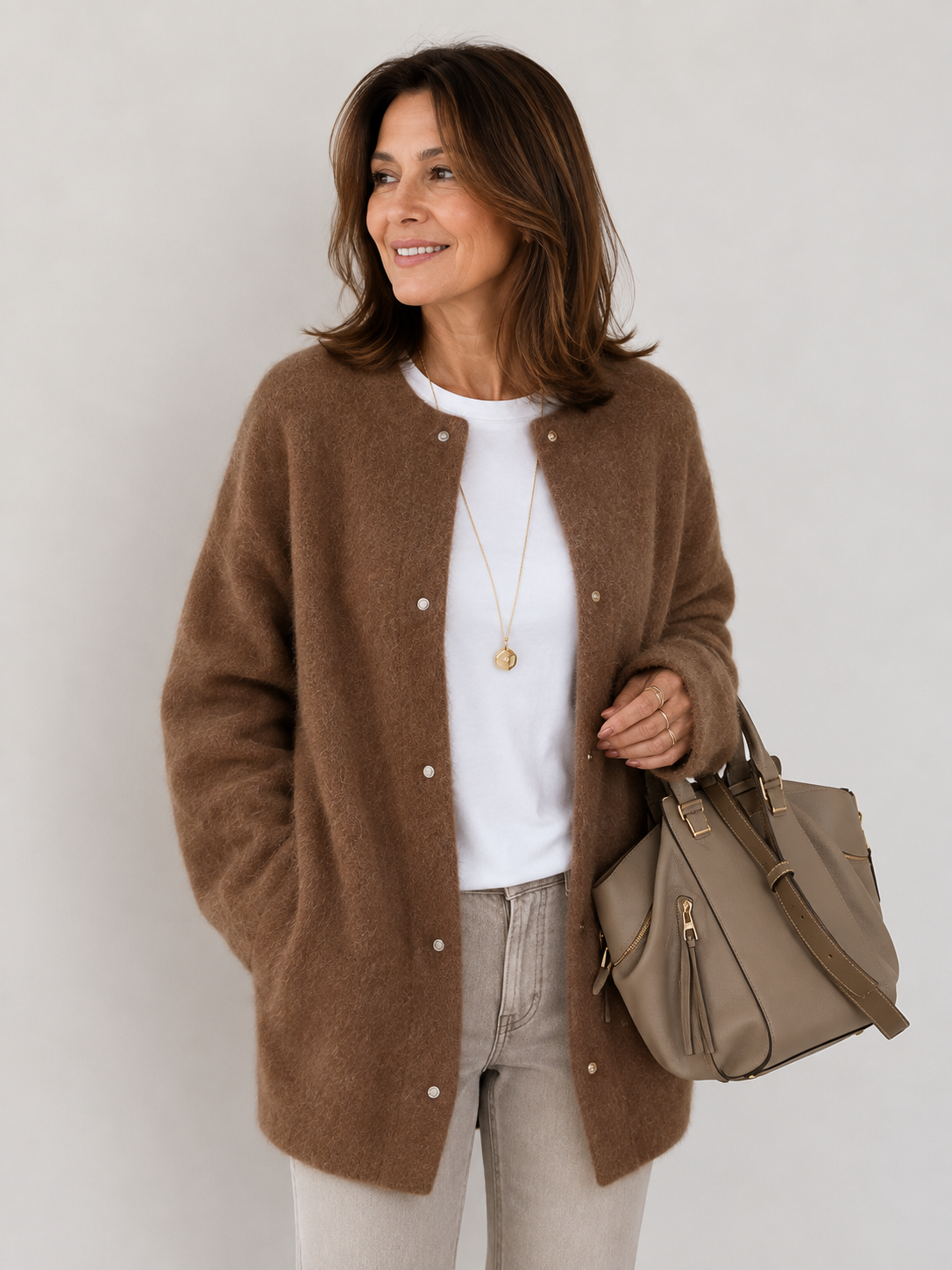 Lorraine | Women's Relaxed Button Cardigan