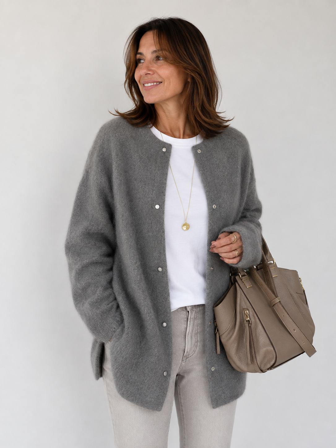 Lorraine | Women's Relaxed Button Cardigan