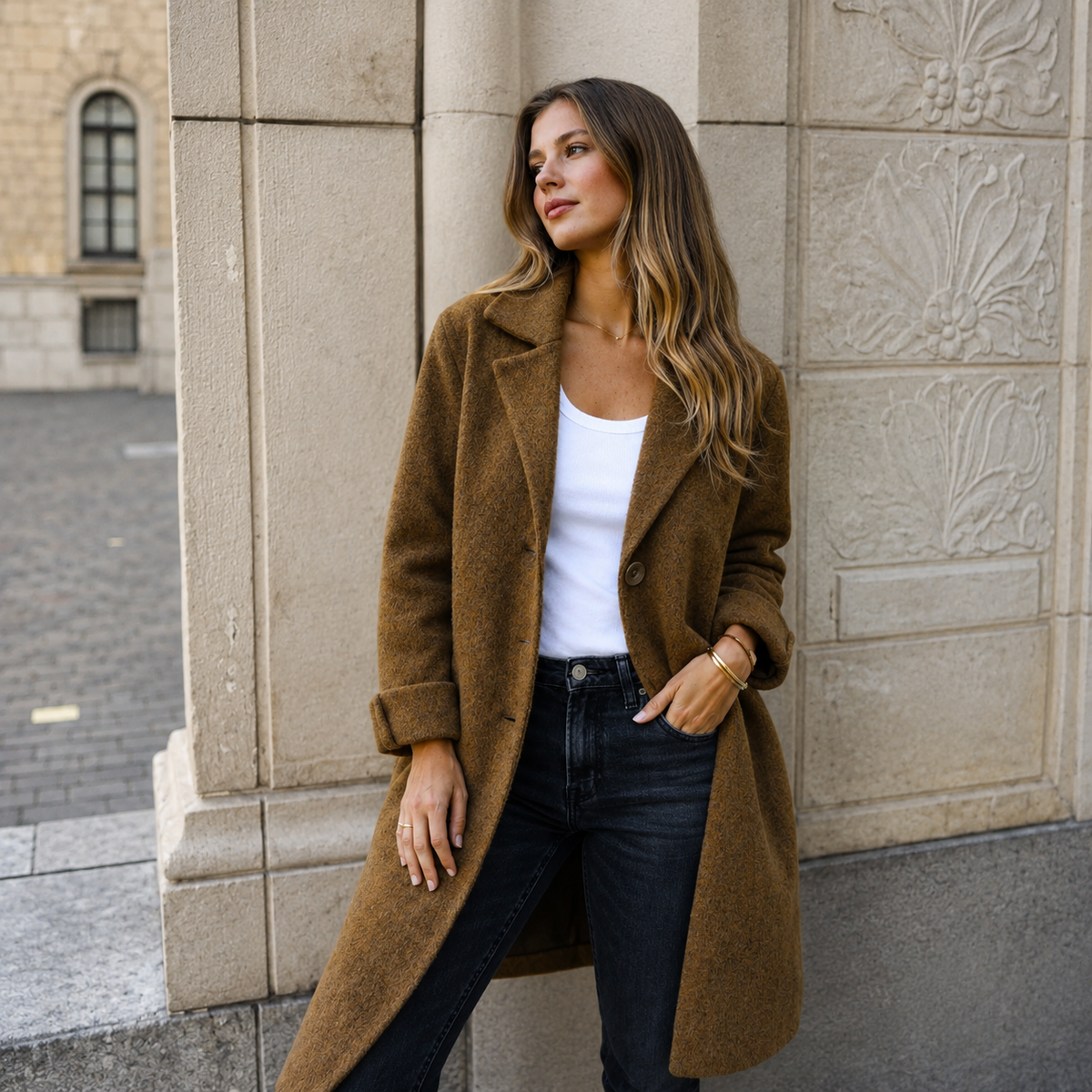 Melanie | Women's Timeless Button Coat
